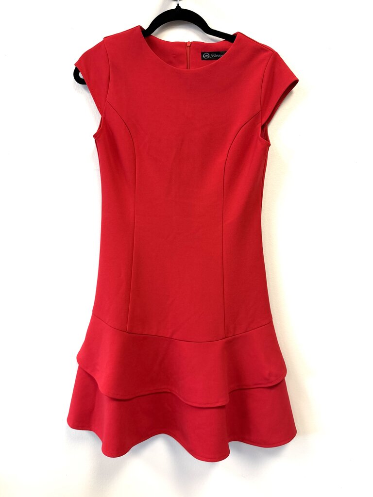 Cap Sleeve ruffle bottom