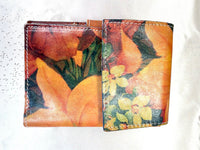 Floral Flap Closure Wallet
