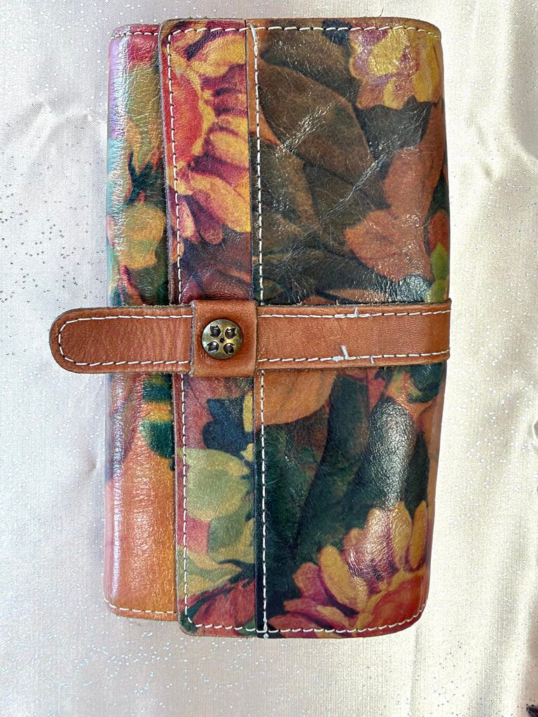 Floral Continental trifold wallet