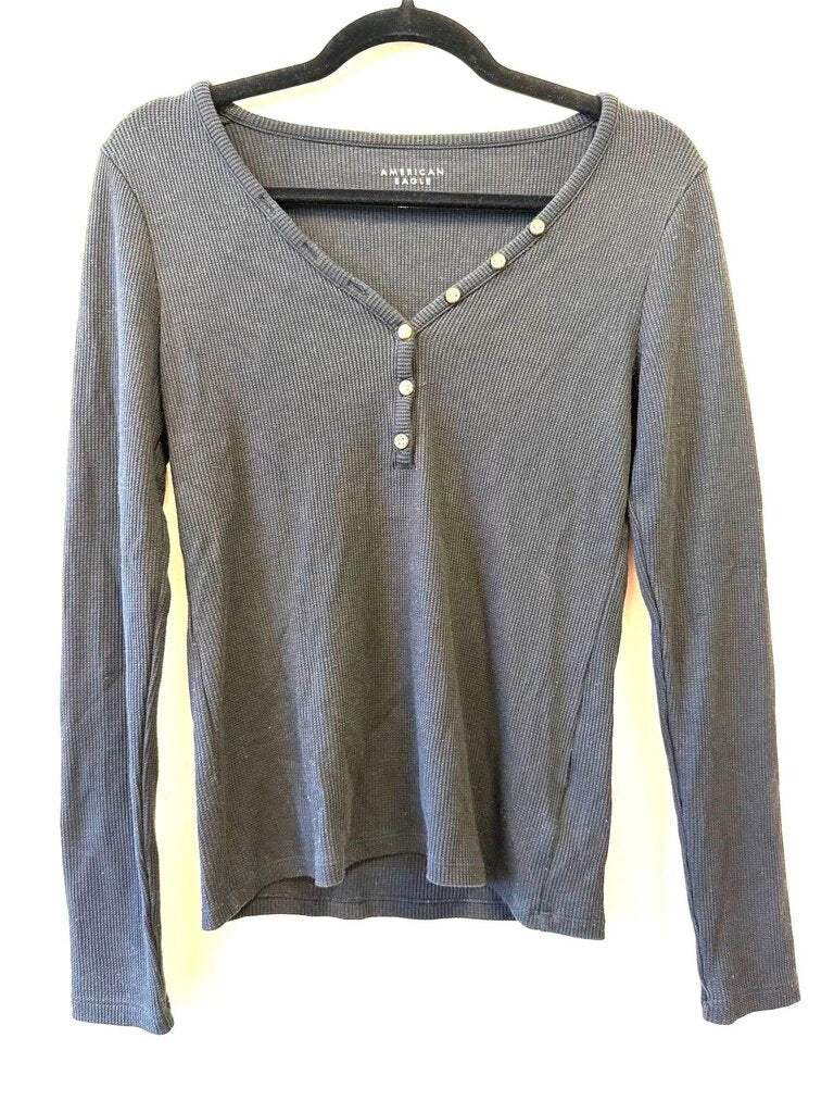 Waffle Knit Henley