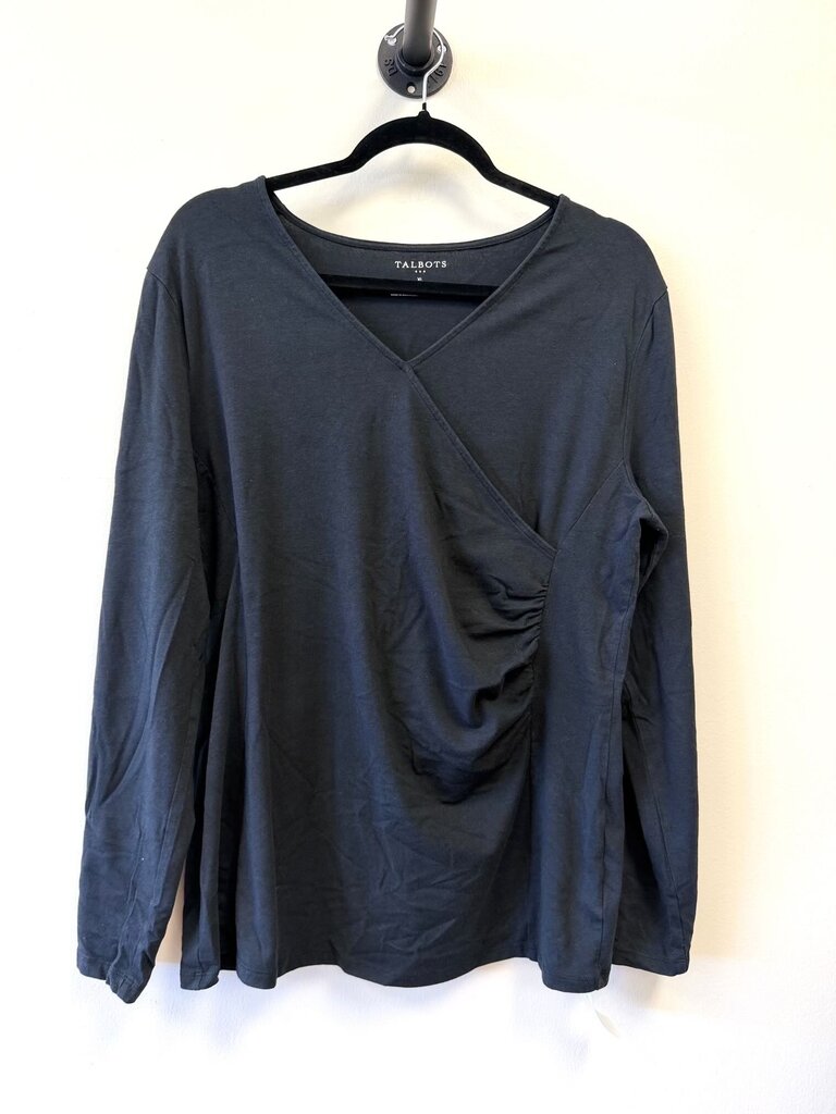 V-neck plain ruched on one side