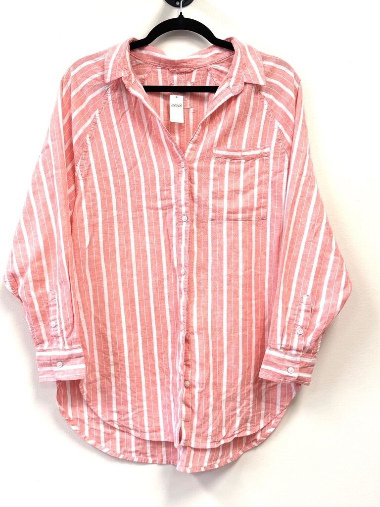 Linen button Down Striped