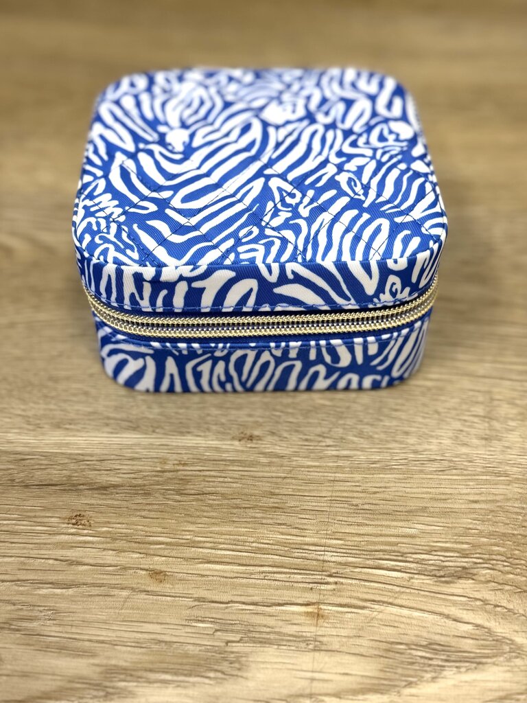 Quilted Jewelry Case Zebra Print