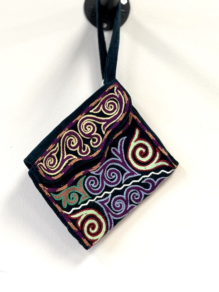 Velvet Embroiedered Pouch