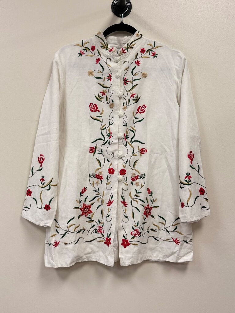 LS Linen Oriental embroidered