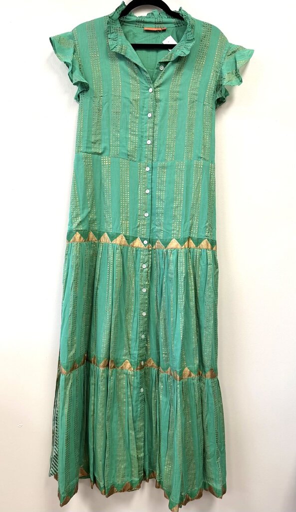 Tiered Capsleeve Metallic accent