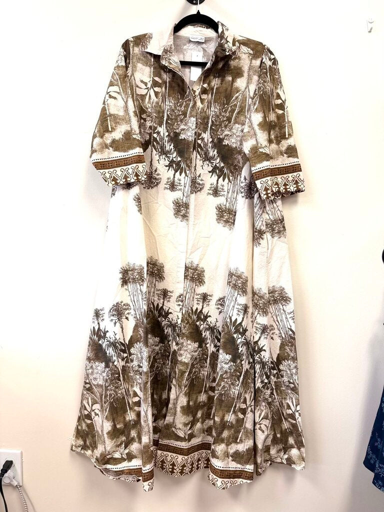 LS Tropical Pattern Buttondown