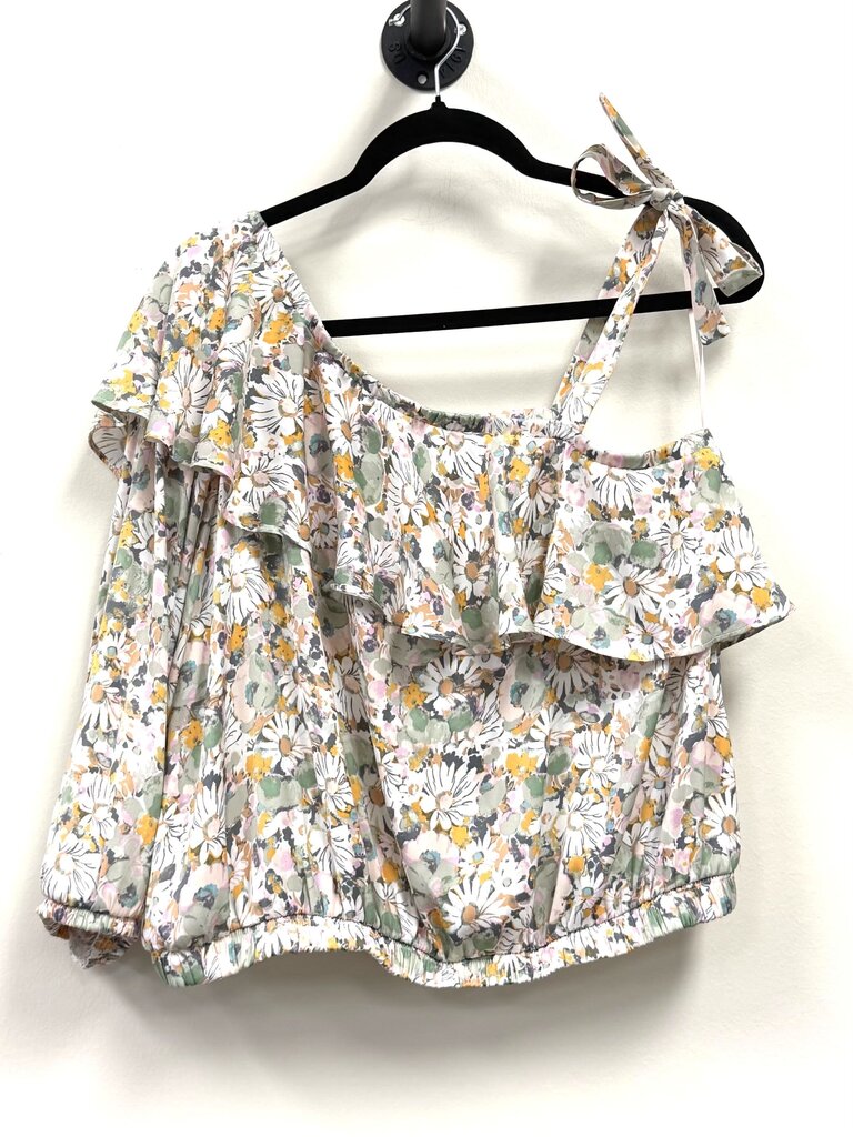 Floral w/ ruffle at top