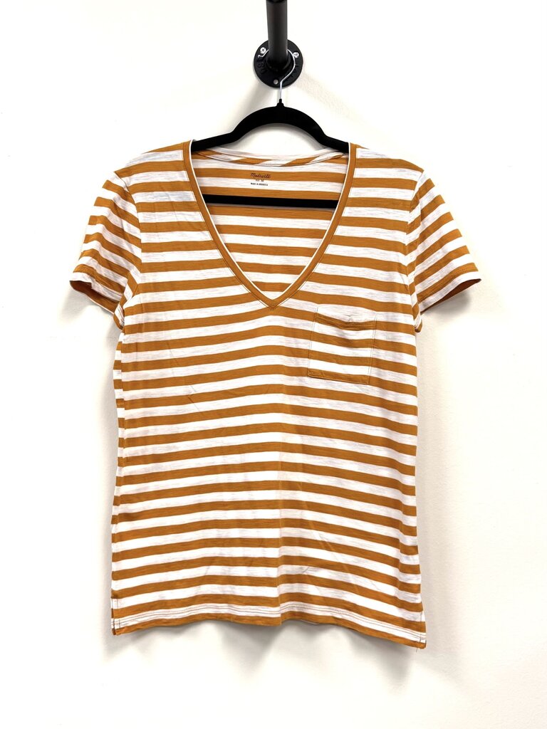 Striped V-neck