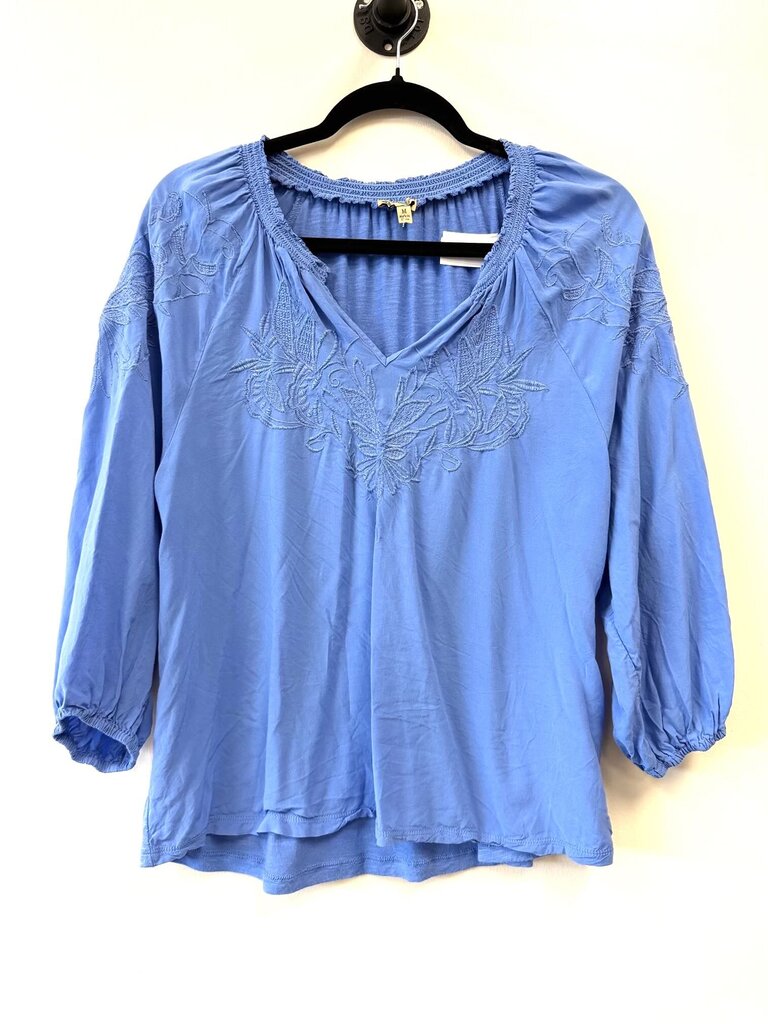 Embroidered V-neck