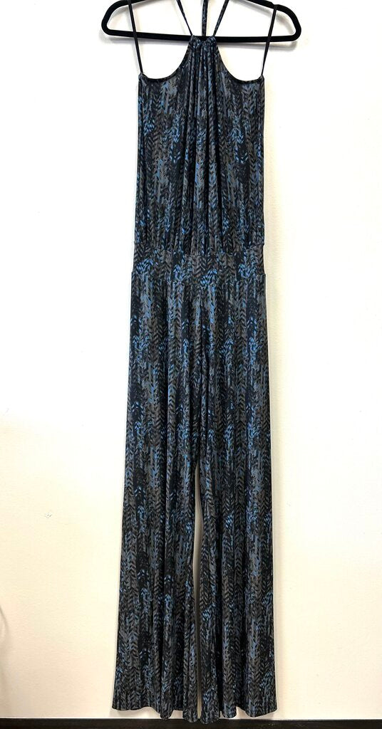 Herringbone Print Halter Neck