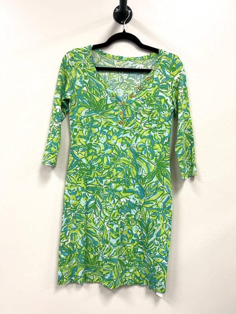 LS Floral with 1/4 Buttons
