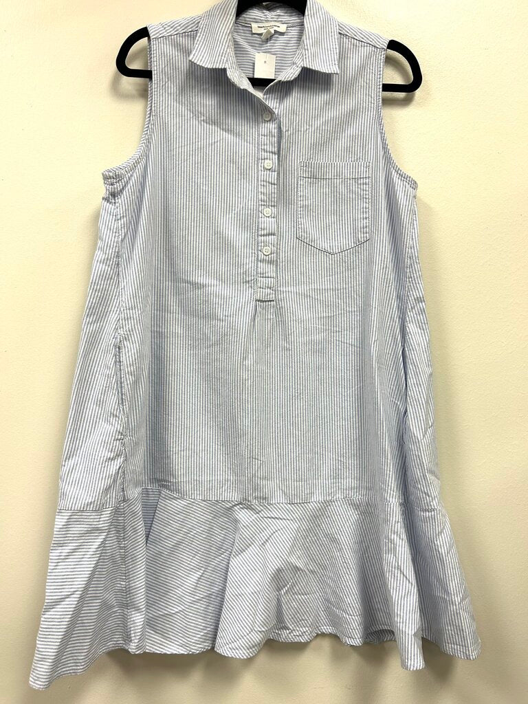 Sleeveless Striped Tulip Hem