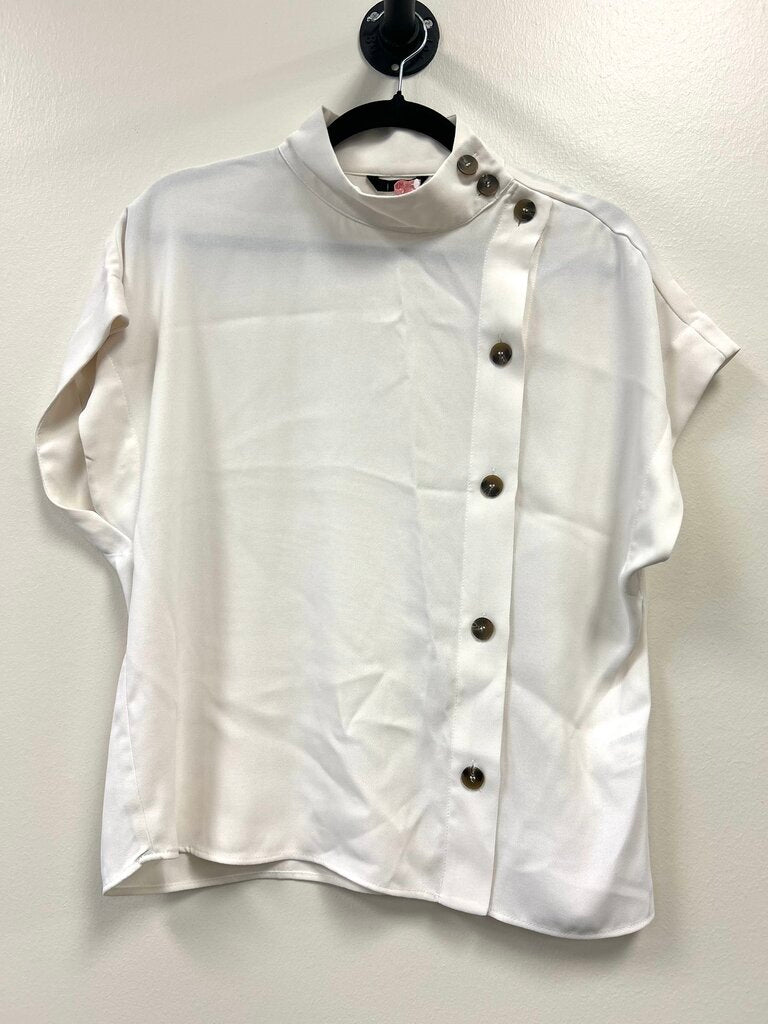 Off Center Button High neck