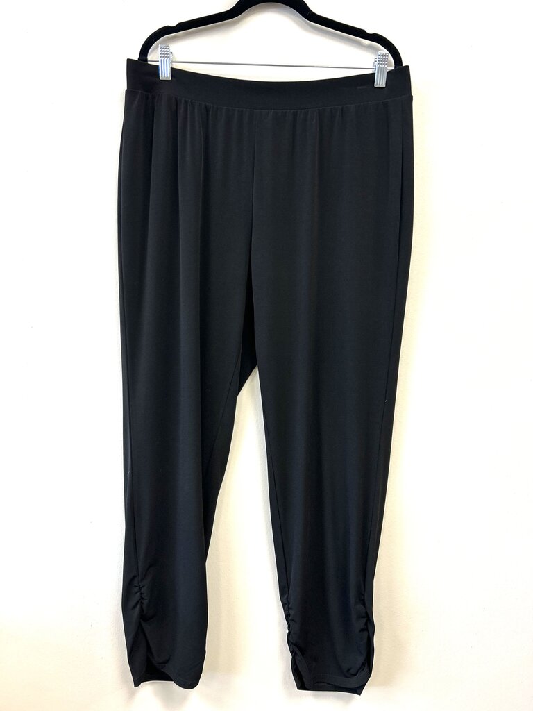 Stretch elastic waist ruched at ankle
