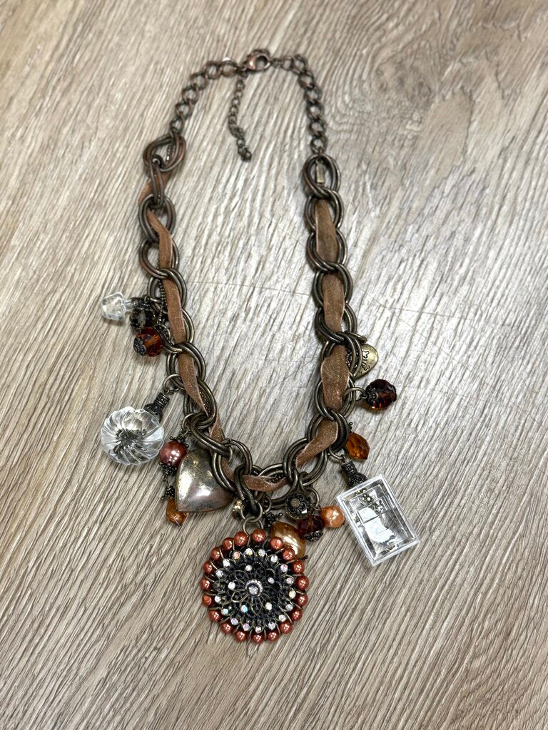 Brown Charm Necklace