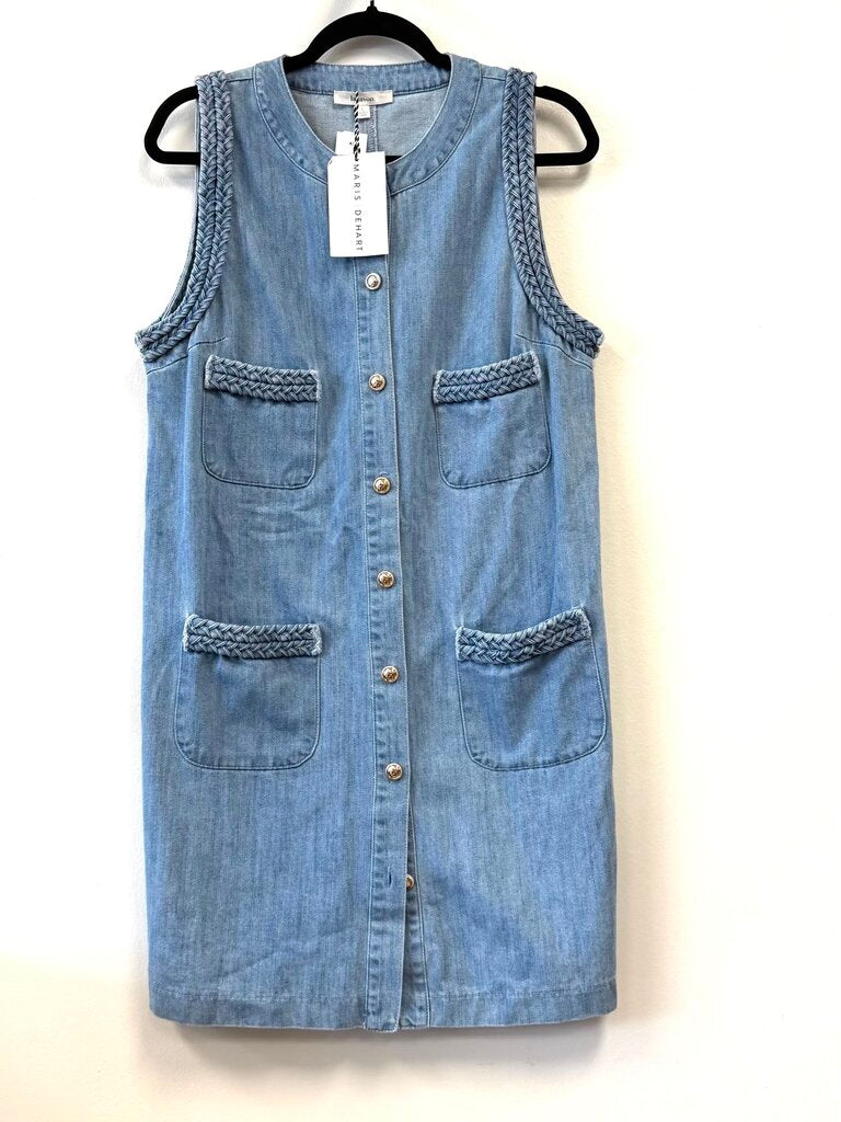NWT Denim w/ Braided Trim
