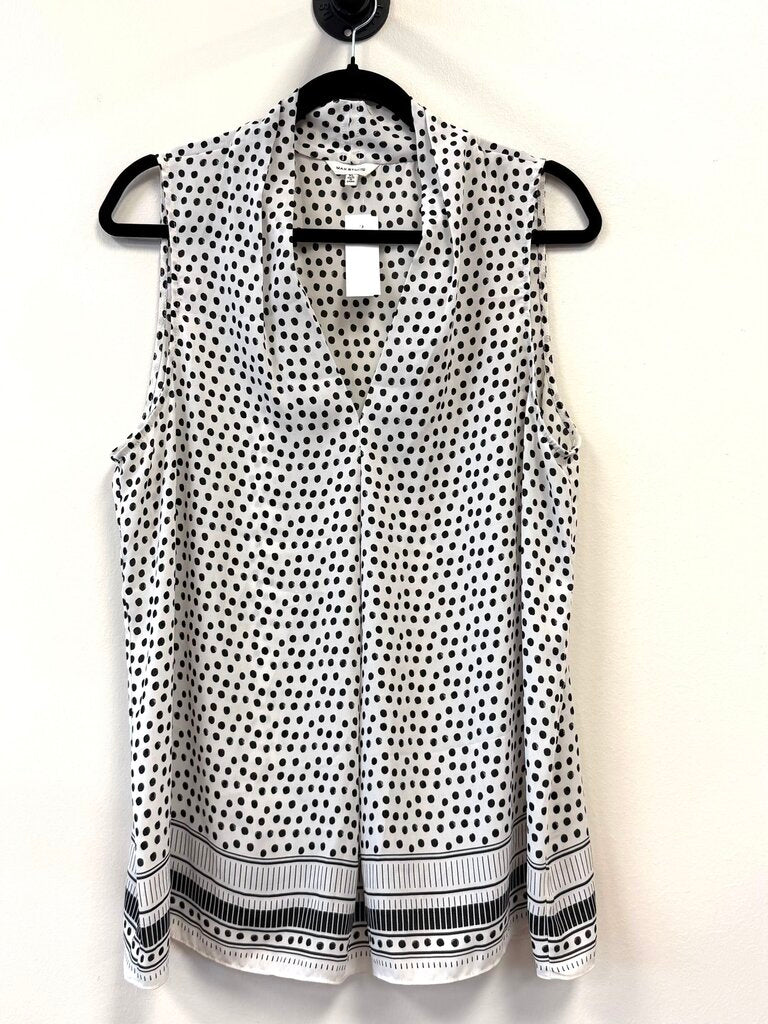 Polka Dot V-neck
