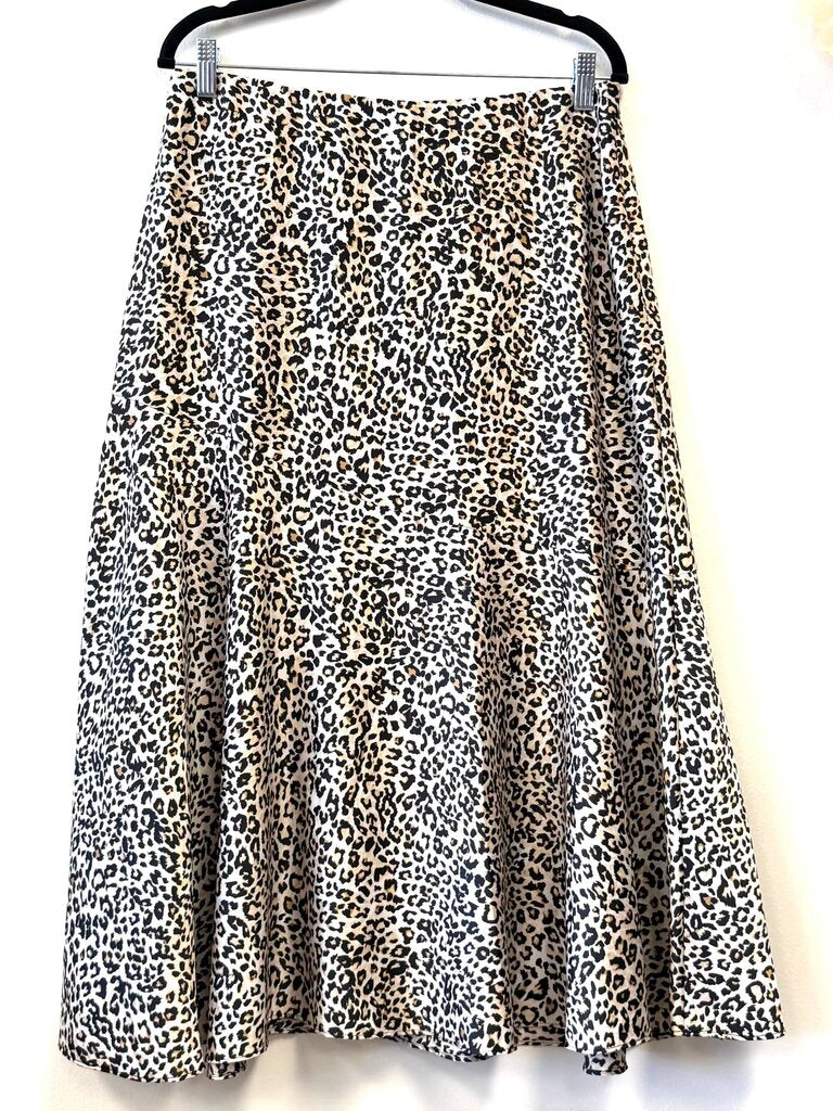 Animal Print Elastic Waist Maxi